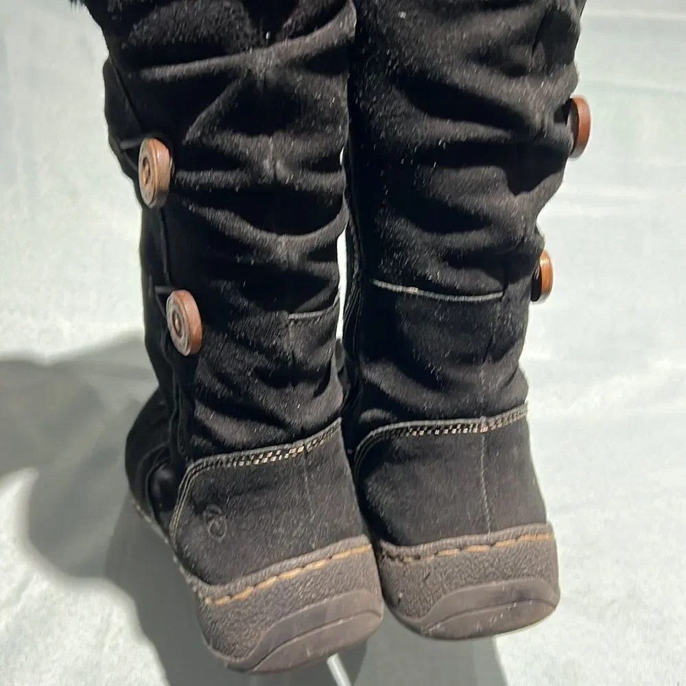BARETRAPS ESHA Suede‎ Tall Snow Winter Boots Fully Lined Insulated Sz 8 B88